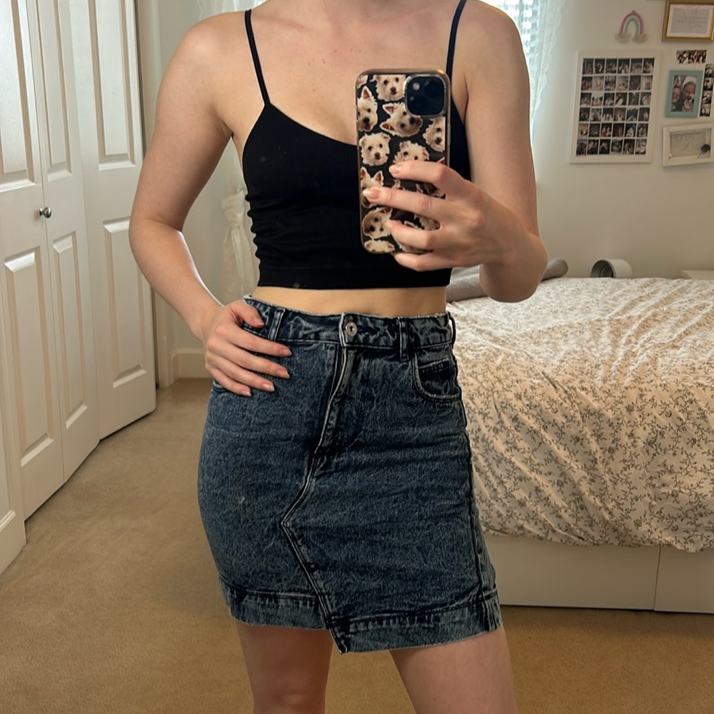 Denim Mini Skirt